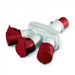 Adapter 4x16A Male to 3 4x16A Females IP44